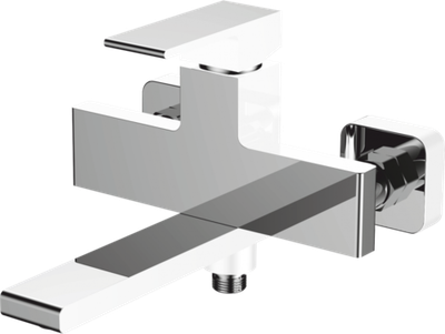 28032-F Смес. для ванны (белый,хром) GANZER  (6/1шт)