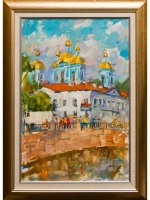 Картина маслом Никольский собор Сухоплюев