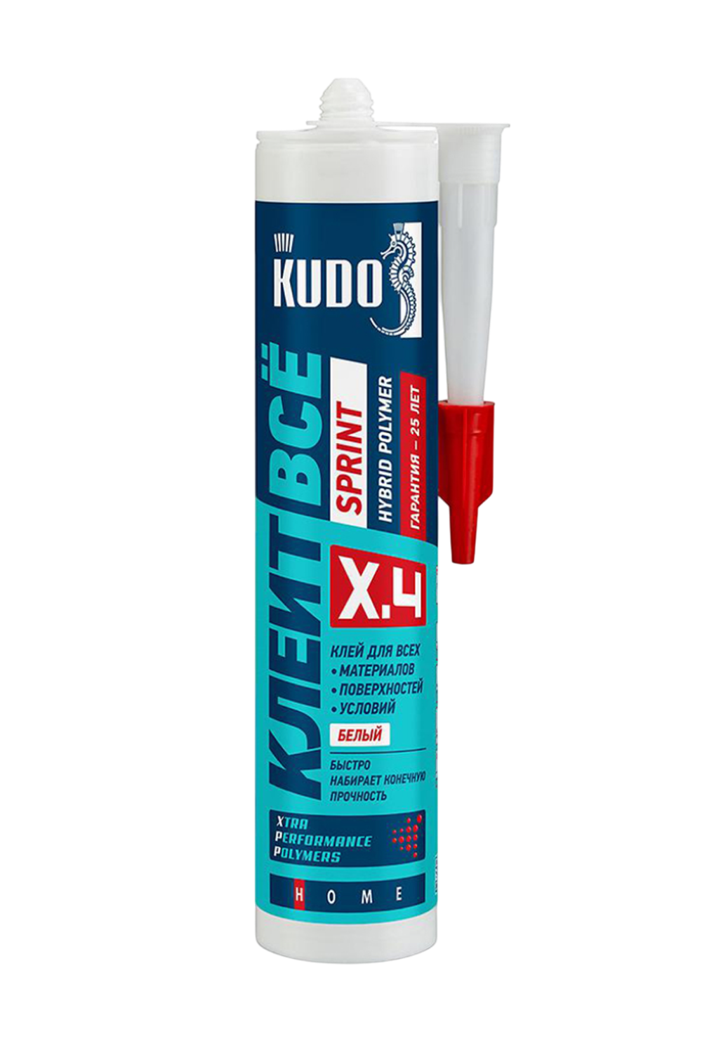 Клей "Клеит всё"SPRINT гибридный белый 280мл "KUDO" КХ-4W