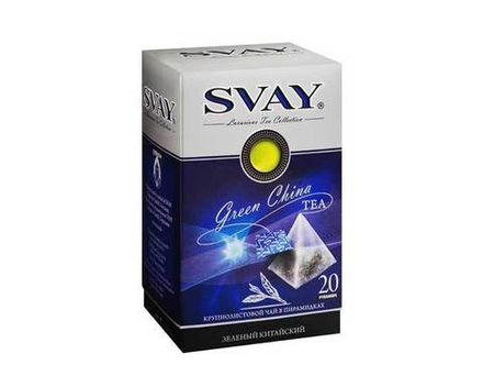 Чай зеленый китайский Svay Green China, 20 пак/уп (Свэй)