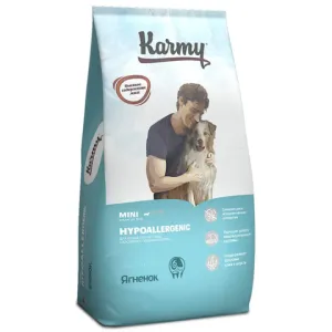 Сухой корм Karmy Hypoallergenic Mini для взрослых собак мелких пород, гипоаллергенный, с ягненком
