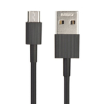 Кабель USB - MicroUSB Remax RC-120m (0,3 м.) Черный