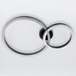 Светильник потолочный светодиодный ЭРА Модерн Bloom CLL-1-78W 3K-6K RC BK с ДУ черный | Светильники SPB-6 с ДУ