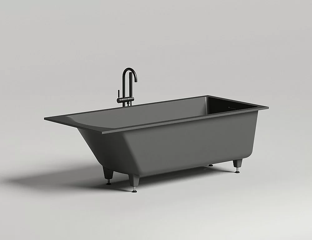 Ванна Salini Cascata KIT S-Sense 104513M 180x80 белая матовая