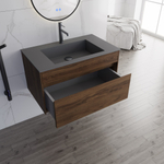 База под раковину Chiara 800 подвесная, 1 выкатной ящик soft-close, C.Oak