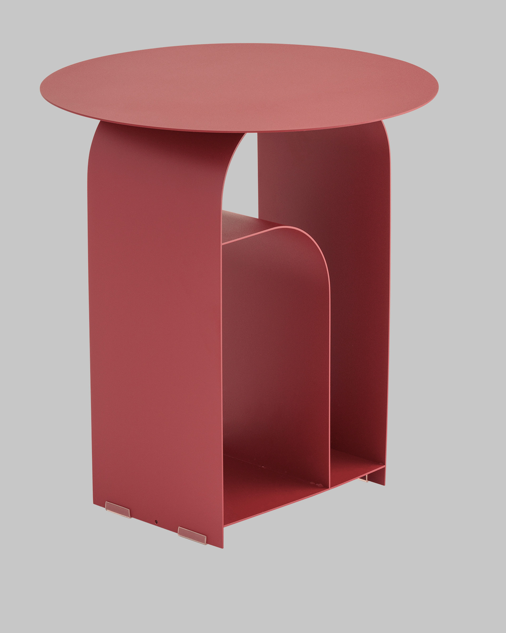 Журнальный столик Arwel металл бордовый