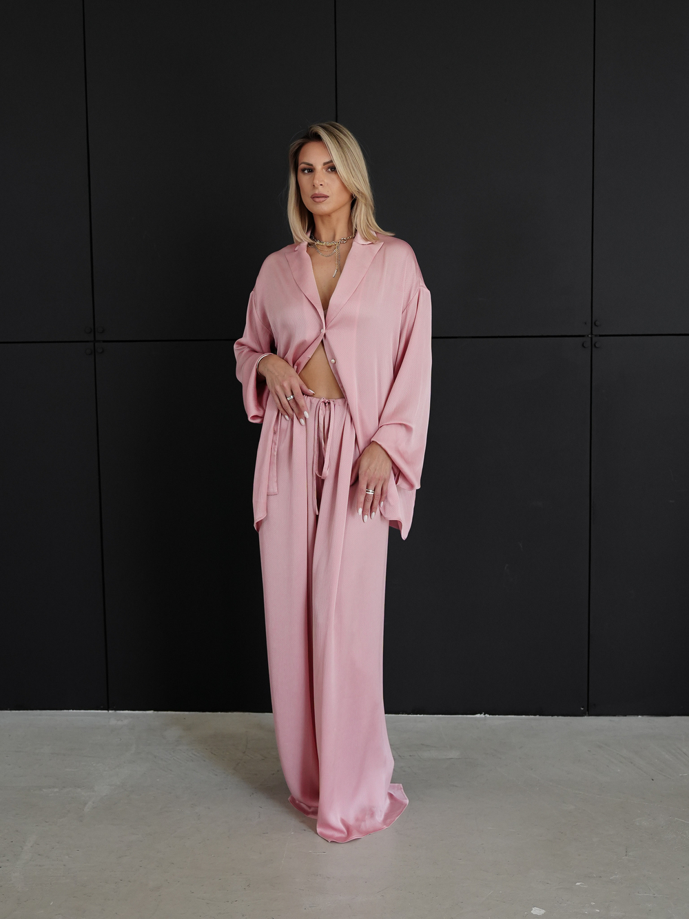 Костюм розовая жемчужина оверсайз