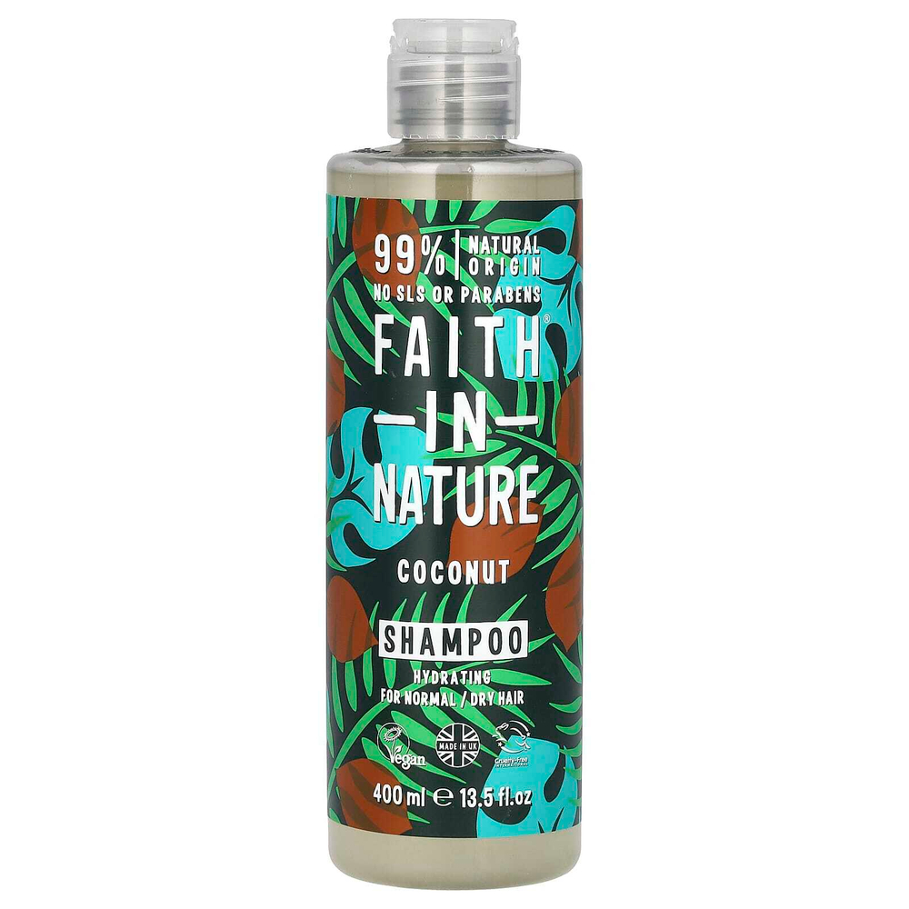 Faith in Nature, Шампунь, для нормальных / сухих волос, с кокосом, 400 мл (13,5 жидк. унц.)