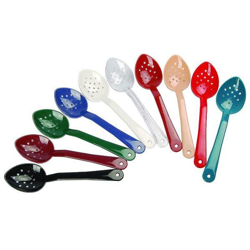 Ложка Гарнирная Перфорированная 33См, П/К, Жаропрочная, Черная, Серия Jiwins P-017-Bl