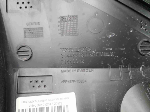 Накладка двери задняя левая Volvo XC40 (2017-н.в.)