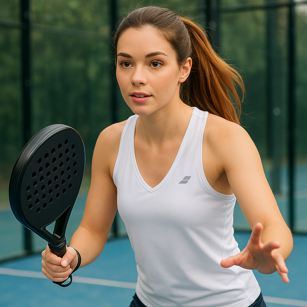 Babolat Play Tank Top Women White (топ для падел)