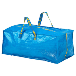 IKEA FRAKTA  (ИКЕА ФРАКТА)  -  Сумка для коляски, синяя, 73x35x30 см 76 л