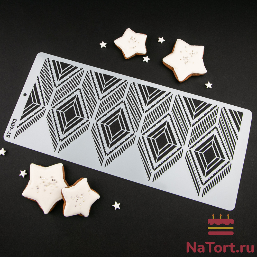 Трафарет для декора торта №53