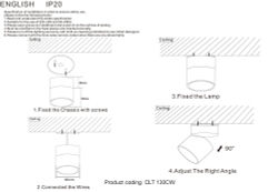 Светильник потолочный Crystal Lux CLT 130CW BL
