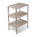 Этажерка универсальная Джета 3 полки коричнево-серая (комплект 4 шт)