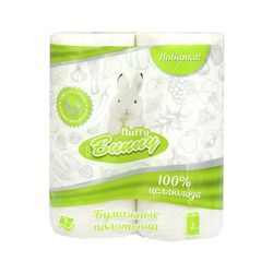 Бумажные полотенца "Fluffe Bunny" 2 сл (2шт)/12уп