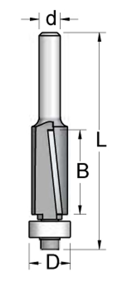 Фреза обгонная чистовая стружка вниз D12,7 FS41272