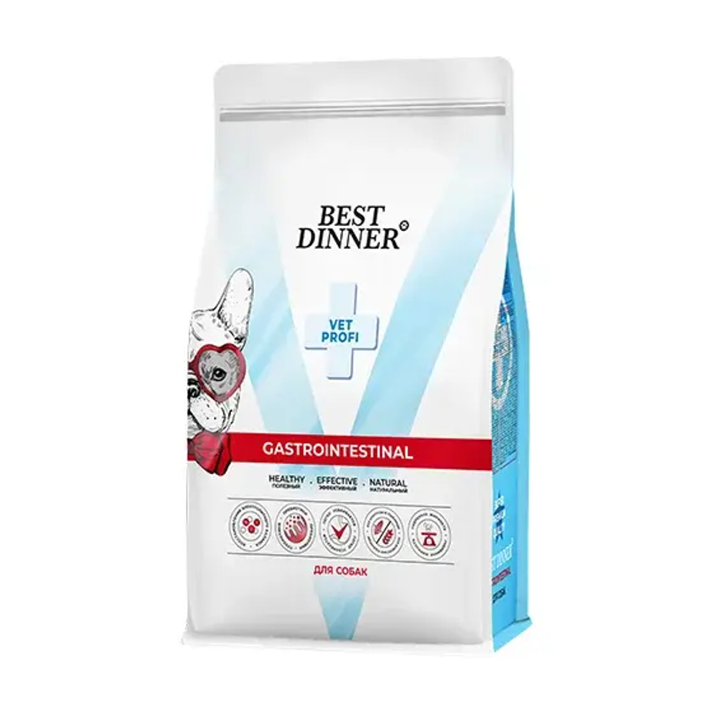 BEST DINNER (Бест Диннер) Vet Profi Gastrointestinal Сухой корм для взрослых собак всех пород при нарушениях пищеварения, 2 кг