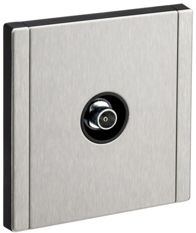 FORTE&PIANO Розетка TV оконечная FP728M металл никель IEK