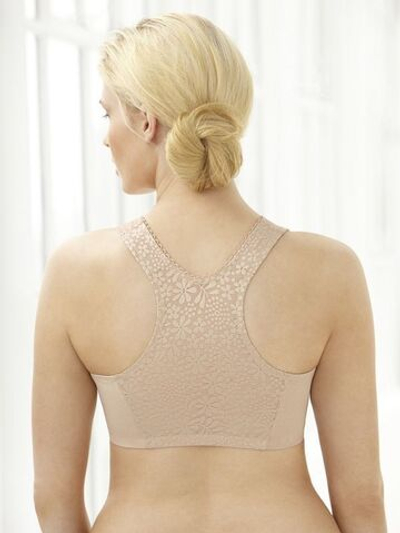 Бюстгальтер с мягкими чашками без каркасов из хлопкового полотна (Размер: 100B-D) (Цвет: белый)