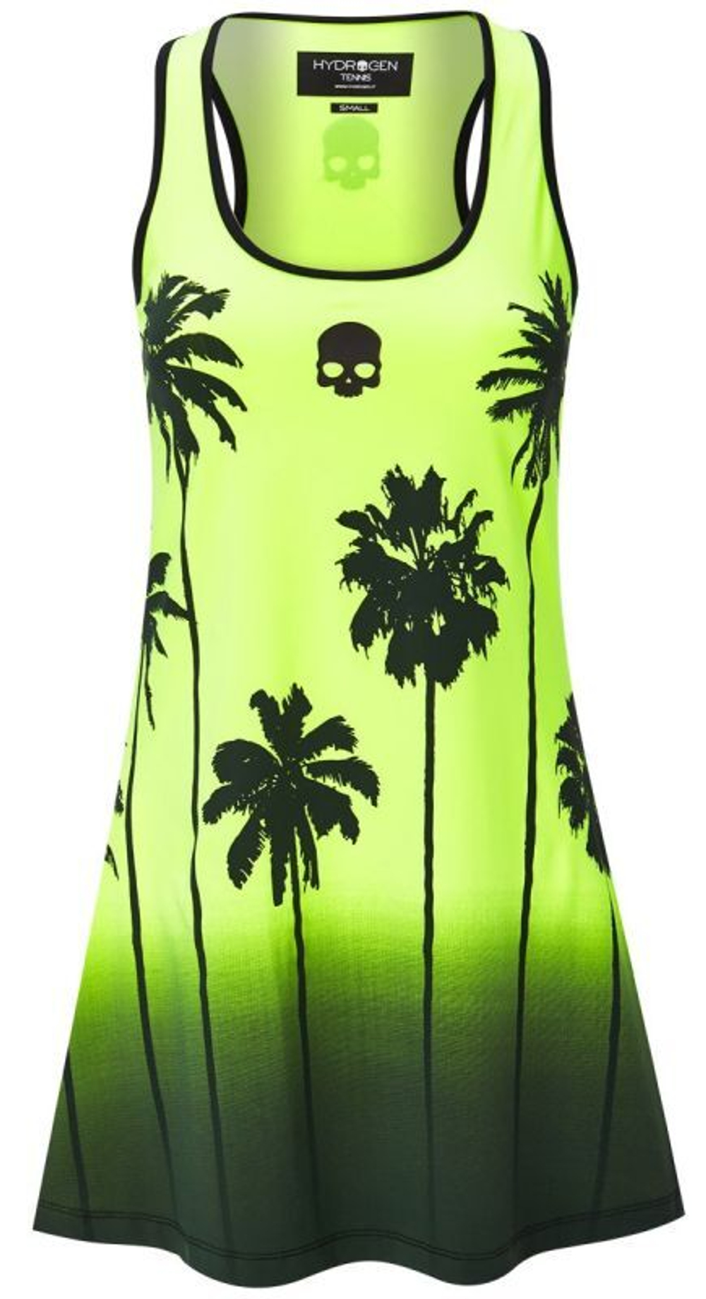 Теннисное платье Hydrogen Palm Tank Dress Woman - fluo yellow