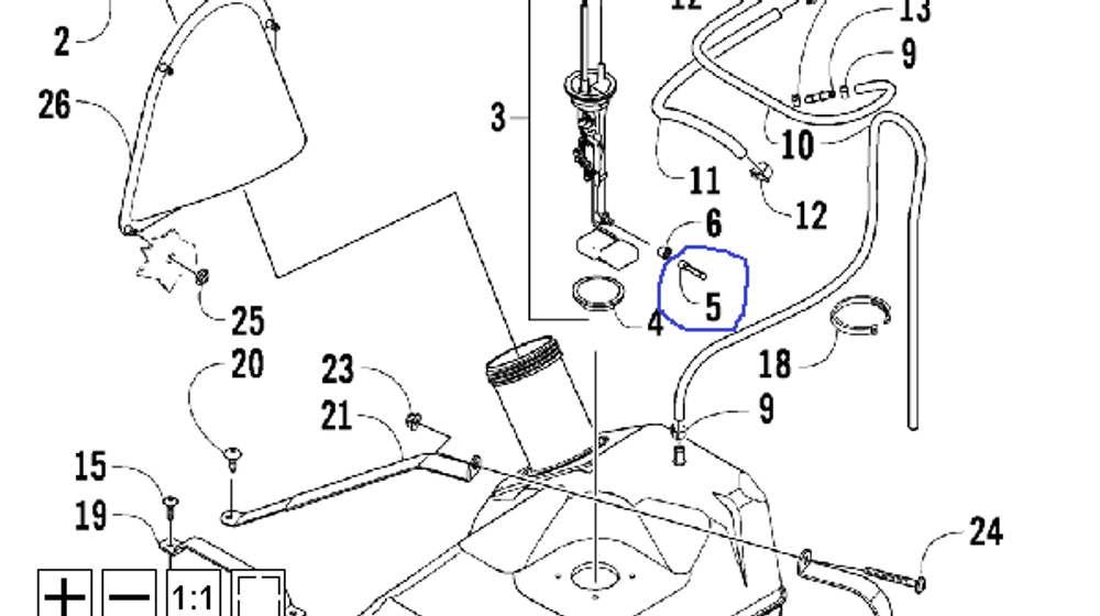 Фильтр топливный Arctic Cat 0470-475