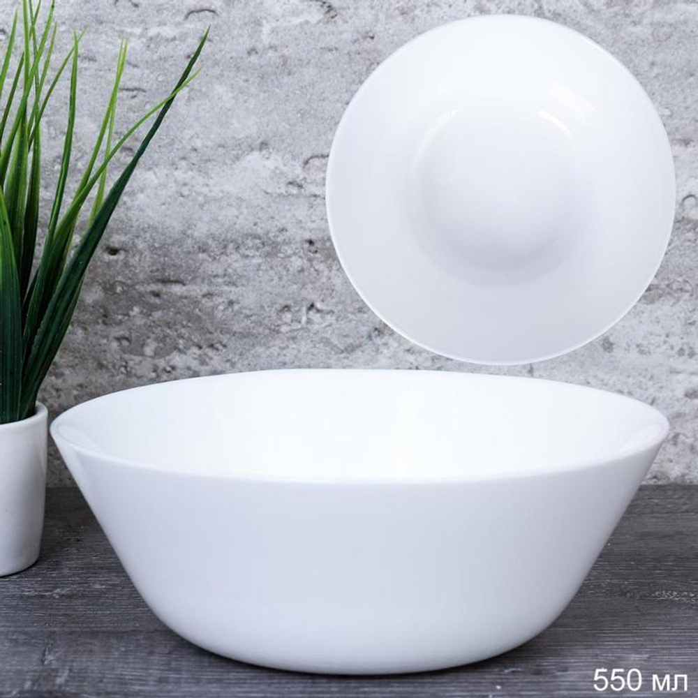 Суповая тарелка 550 мл 155 мм Евро / FLMLW60 (WHITE) /уп 8/