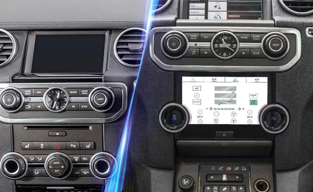 Сенсорная панель климата Land Rover Discovery 4 2010-2016 - Radiola LCD / ЖК экран 7", без отверстия под CD