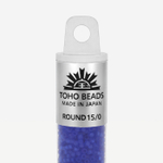 Японский бисер TOHO Round 15/0 (№8F), прозрачный матовый