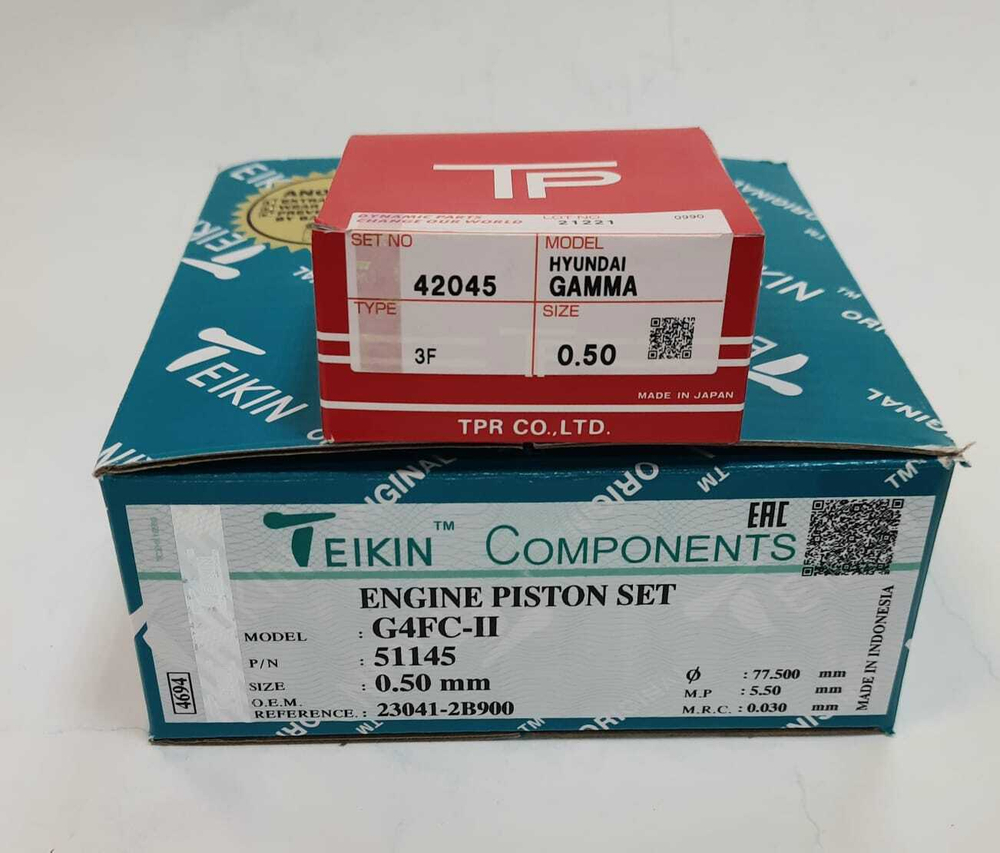 Поршни Teikin с кольцами TP +0.50 G4FG