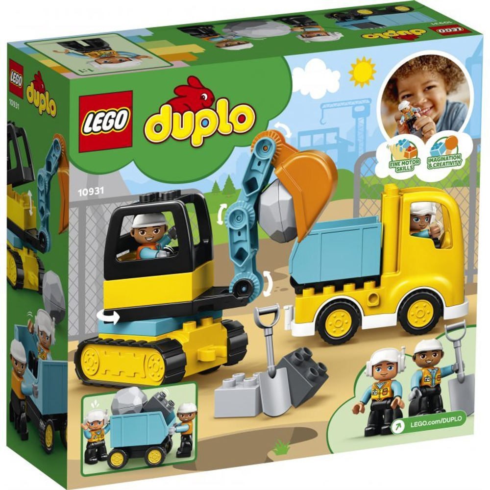 Конструктор LEGO DUPLO 10931 Грузовик и гусеничный экскаватор