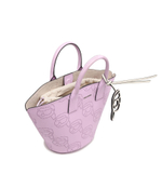 Кожаная сумка-трапеция ikonik 2.0 Karl Lagerfeld - лавандовый(241W3001)