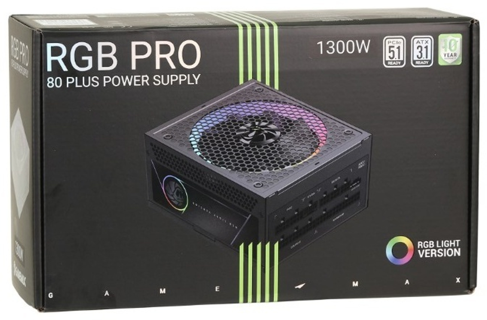 Блок питания Game Max RGB PRO 1300P 1300 Вт