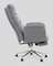 Кресло руководителя TopChairs Solid с оттоманкой серый
