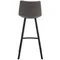 Барный стул Netro 76 см, серый на черных металлических ножках | Купить в Hallberg.ru