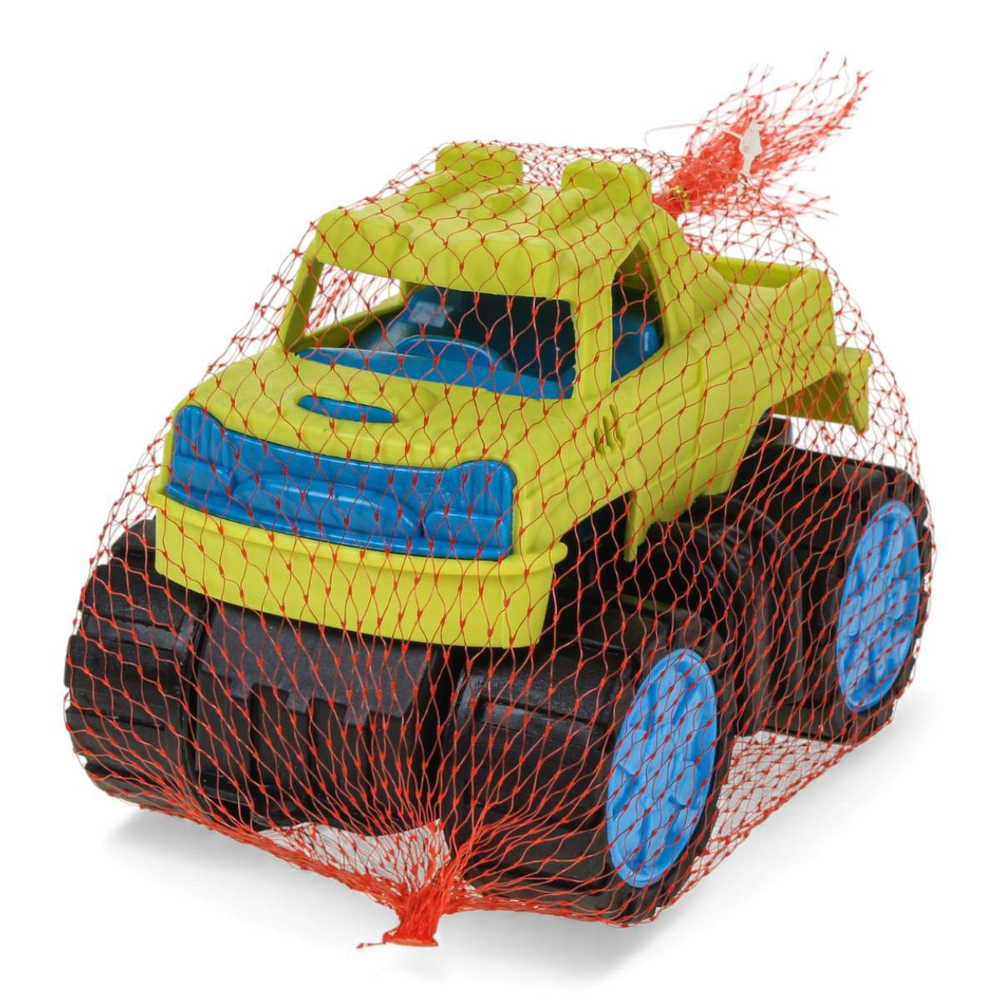 Пластмассовая игрушечная машина "Джип маленкий 2" зелено-голубой (15*10*11 см) сетка