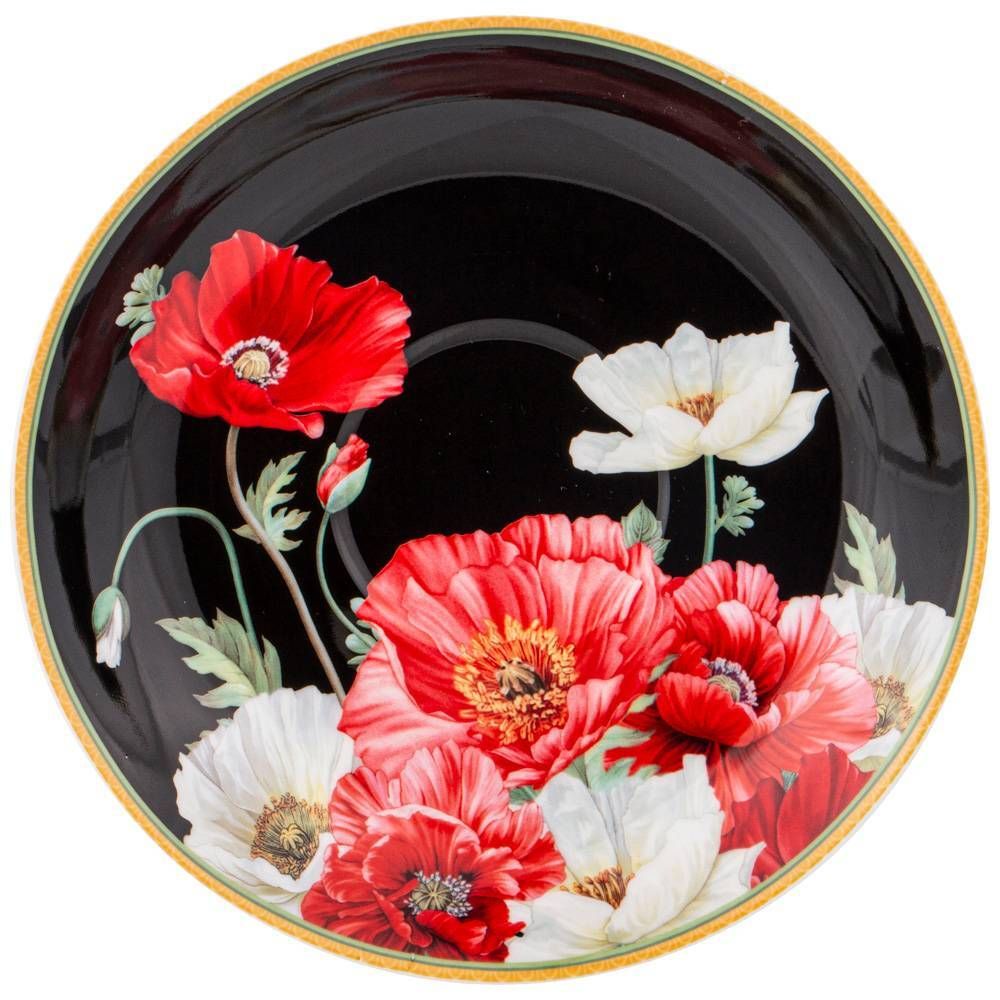 ЧАЙНАЯ ПАРА LEFARD "МАКИ" 500 МЛ ЧЕРНАЯ (КОР=18НАБ.)