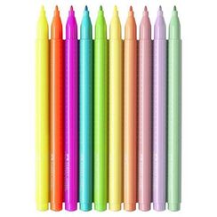 Фломастер\ Flomaster 10 rəng neon +pastel Faber Castell