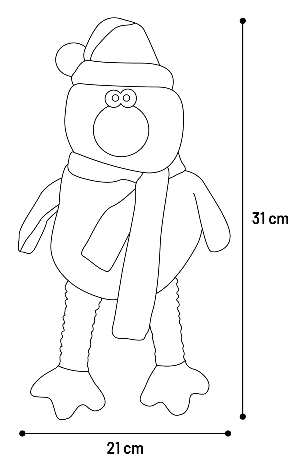 Игрушка для собак Птица VIVIANA 21x11x31 см, зеленая, Flamingo