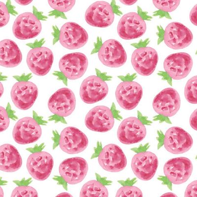 Нежная клубника на белом фоне.