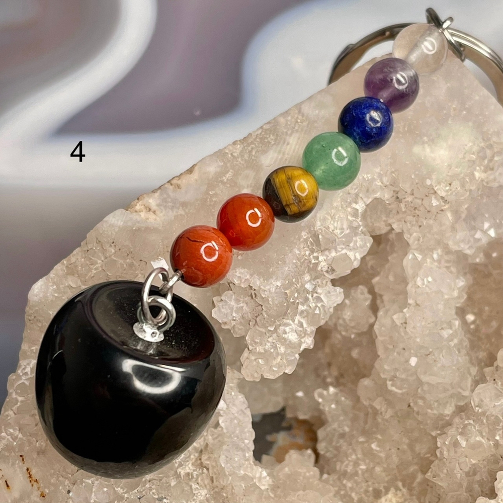 38479 Обсидиан Брелок Чакровый Яблоко 20мм