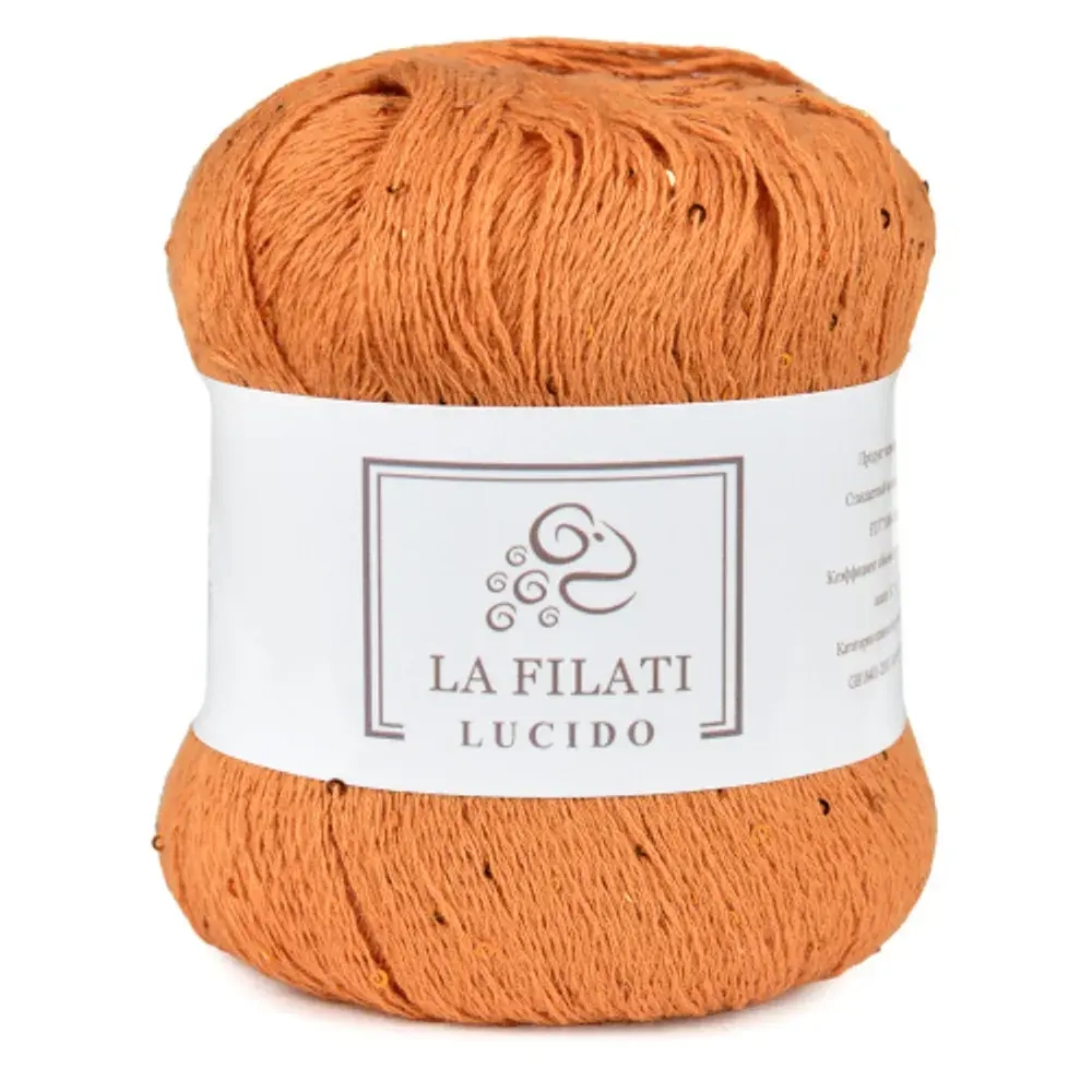 Пряжа Lucido, 100г, 445м, 90%хлопок, 10%микропайетки, (цена за 1 шт)