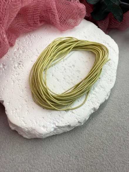 Шнур для плетения браслетов 0,6 мм, Салатовый (5 м)