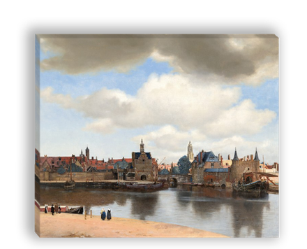 "Вид Делфта", Вермеер, Ян, картина для интерьера (репродукция)