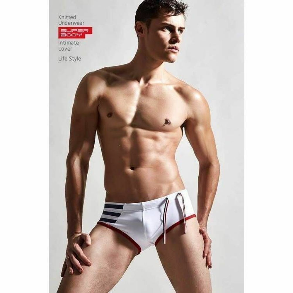 Мужские плавки белые Superbody