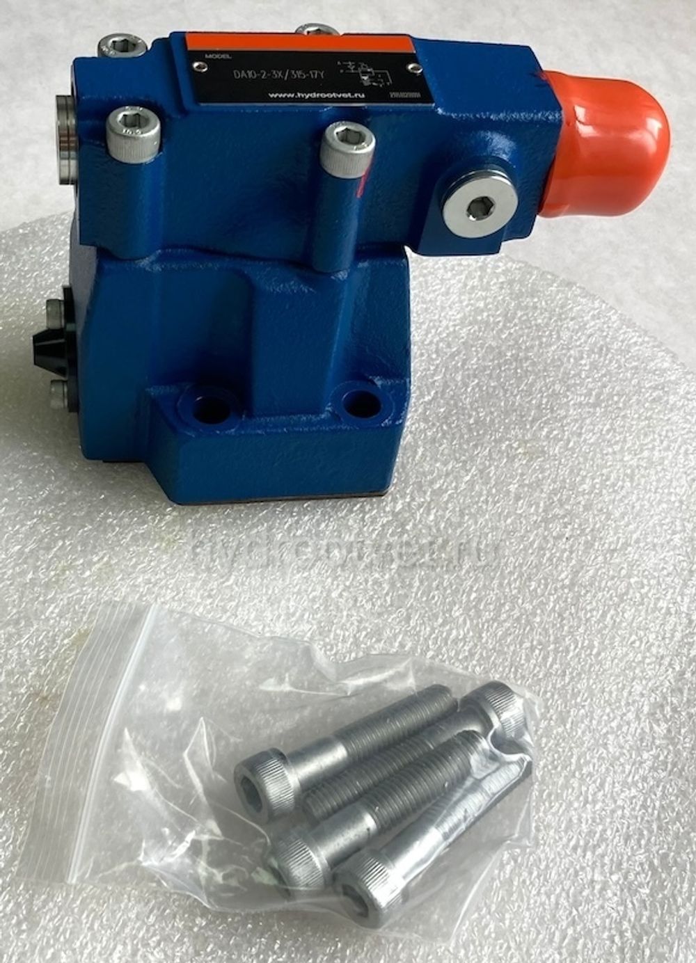 DA10-1-5X/200-17 - Разгрузочный предохранительный клапан Ду10 с давлением настройки до 200 бар, с разностью срабатывания в 17%, внешний дренаж - нет