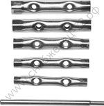 DEXX 6 предметов, 8 - 17 мм, набор трубчатых ключей (27192-H6)