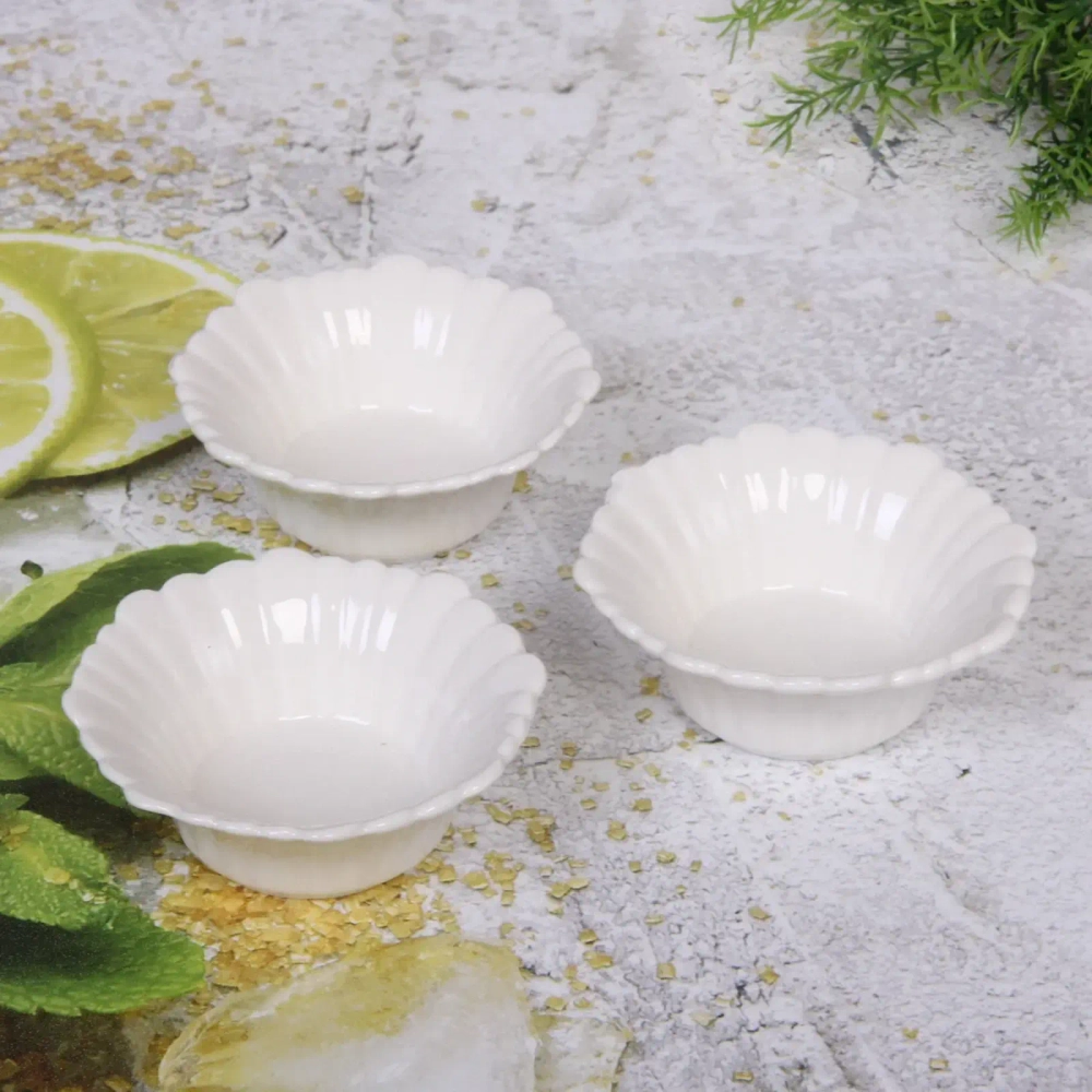 Набор соусников «White magic» 3шт «Розетка»