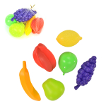 Пластмассовый игрушечный набор "Фрукты 6", упакет полиэтилен сетка