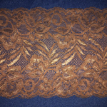 Кружево эластичное 150мм, цв. вишневый